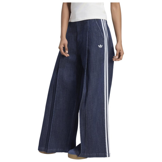 Adidas Γυναικείο παντελόνι Denim Wide Leg Pleats Pants